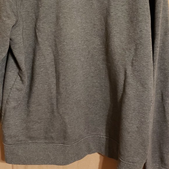 H&M, Gray zip-up Sweatshirt w/ hood jacket, Size Large - Picture 12 of 16